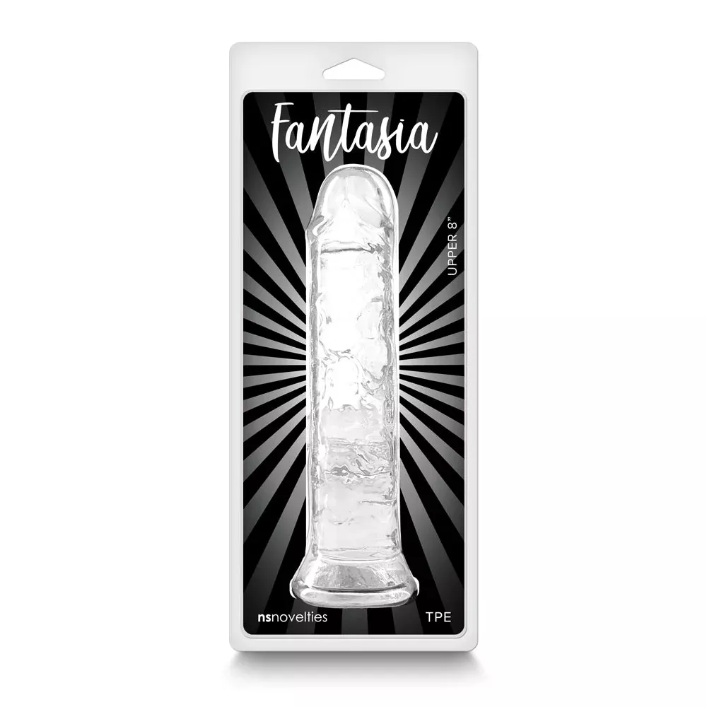 Fantasia Upper 8 in. Jelly Dildo Clear