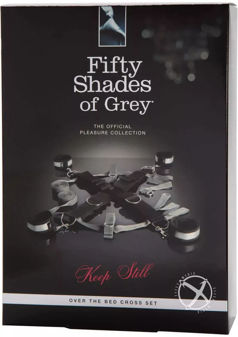 Fifty Shades of Grey Keep Still Over the Bed Cross Restraint - Silver