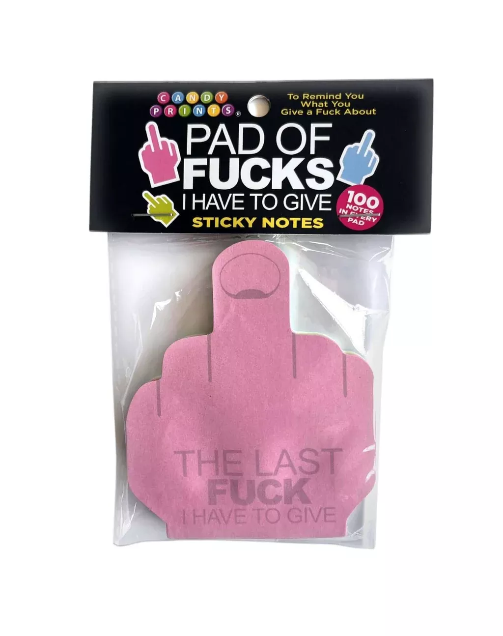 FU Middle Finger Sticky Note Pad