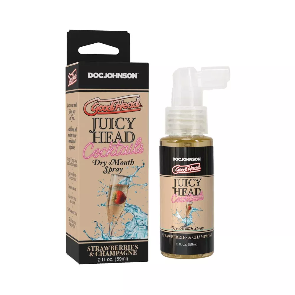 GoodHead Juicy Head Cocktails Dry Mouth Spray Strawberries & Champagne 2 oz.