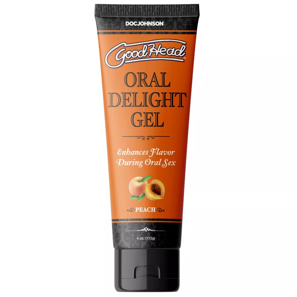 GoodHead Oral Delight Gel Peach 4 oz. Bulk