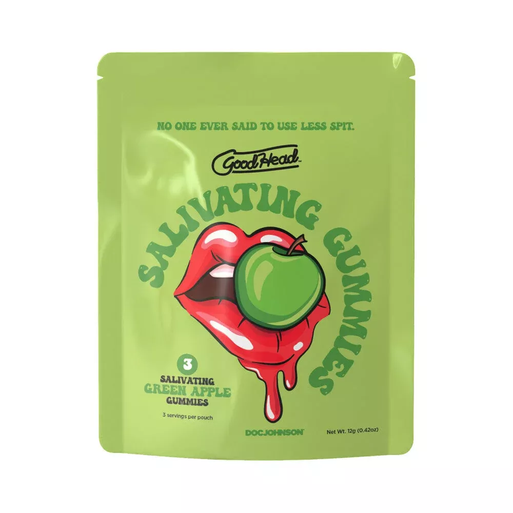 GoodHead Salivating Gummies 3-Pack Green Apple (Bulk)