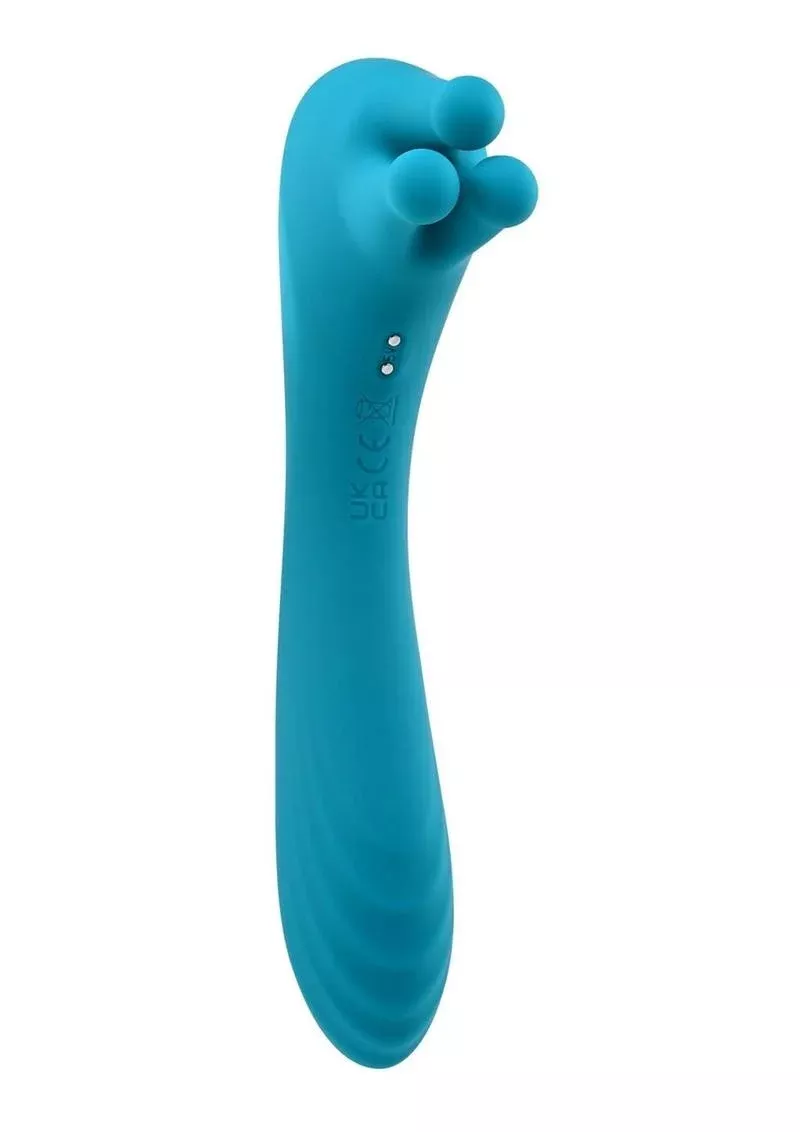 Heads Or Tails Dual Ended Wand with 3 Twirling Vibrating Fingers | Evolved