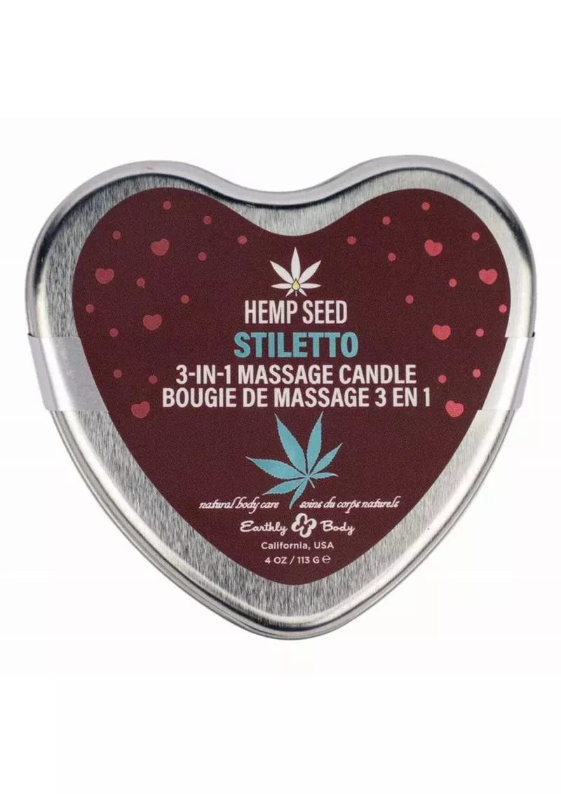 Hemp Seed 3-In-1 Valentines 2025 Massage Candle Stiletto