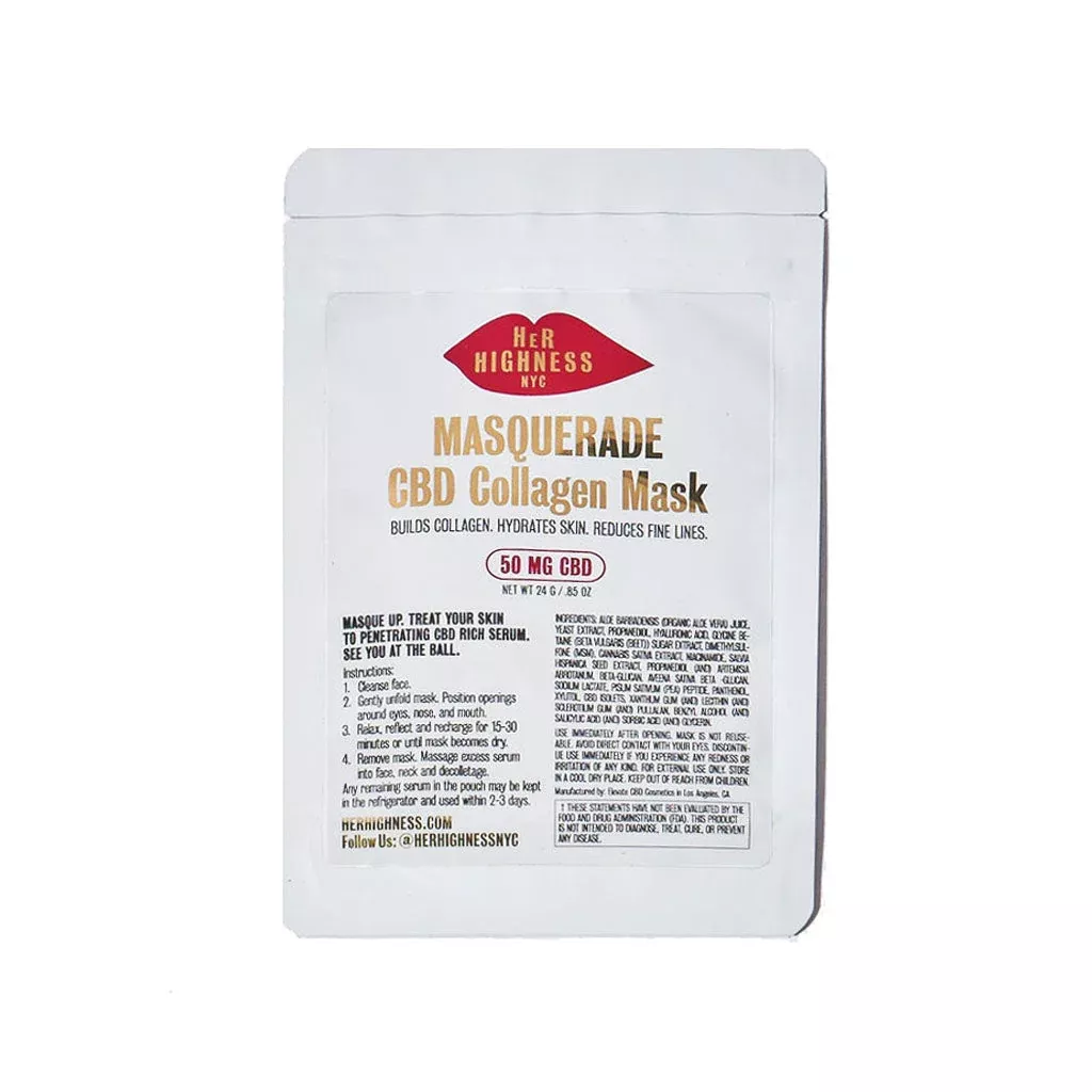 Her Highness Masquerade Collagen & CBD Facial Mask