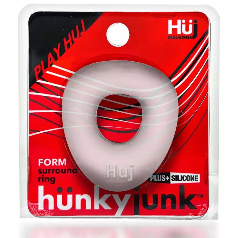 Hunkyjunk Form Surround Cock Ring - Clear Ice
