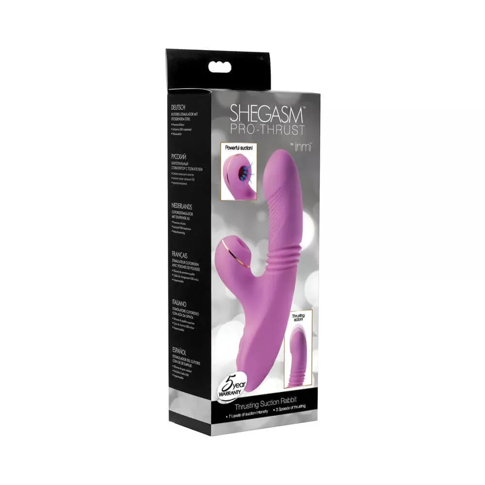 Inmi Shegasm Pro-Thrust Suction Rabbit Vibrator Purple