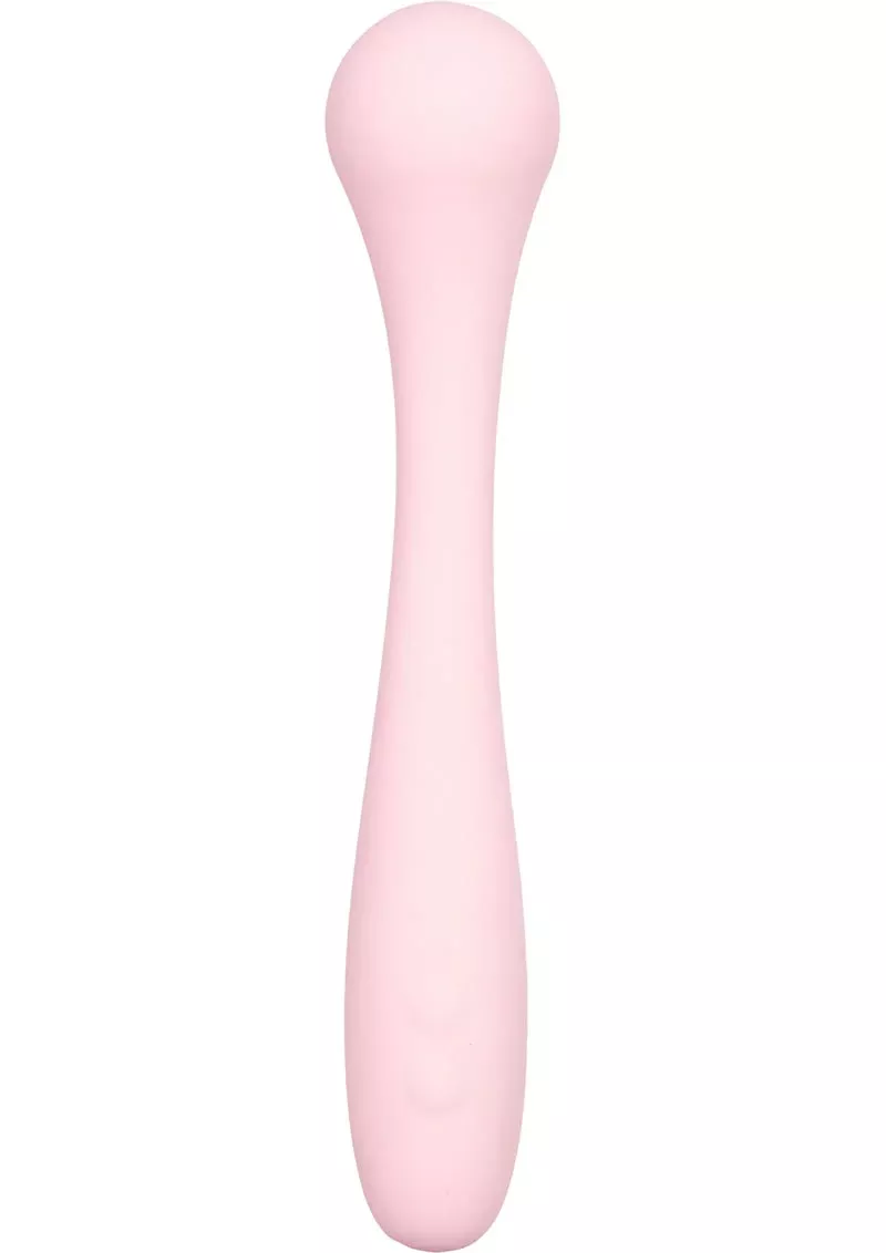 Inspire Vibrating Silicone G Wand Rechargeable Waterproof Pink 7.25 In