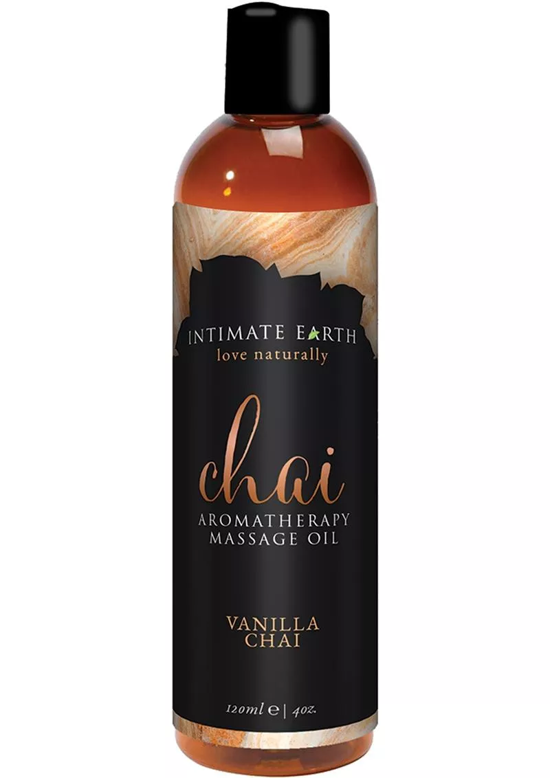 Intimate Earth Chai Aromatherapy Massage Oil Vanilla Chai 4oz - Shop Velvet Box Online