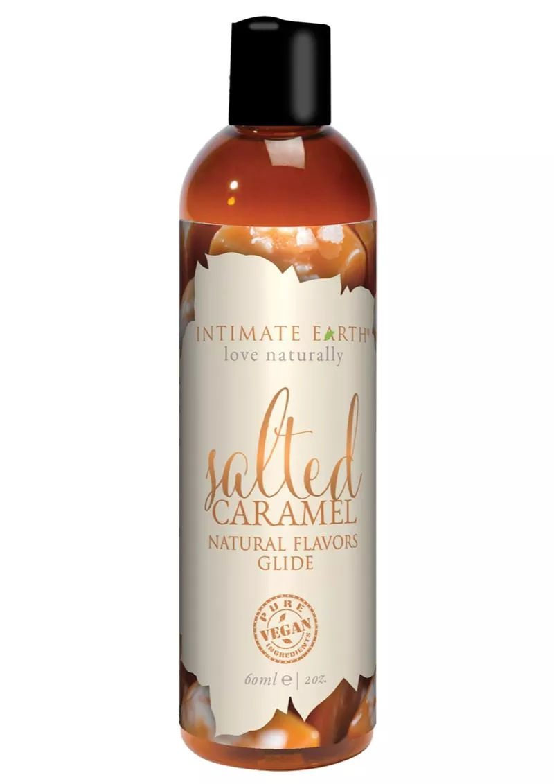 Intimate Earth Natural Flavors Glide Salted Caramel 2oz - Shop Velvet Box Online