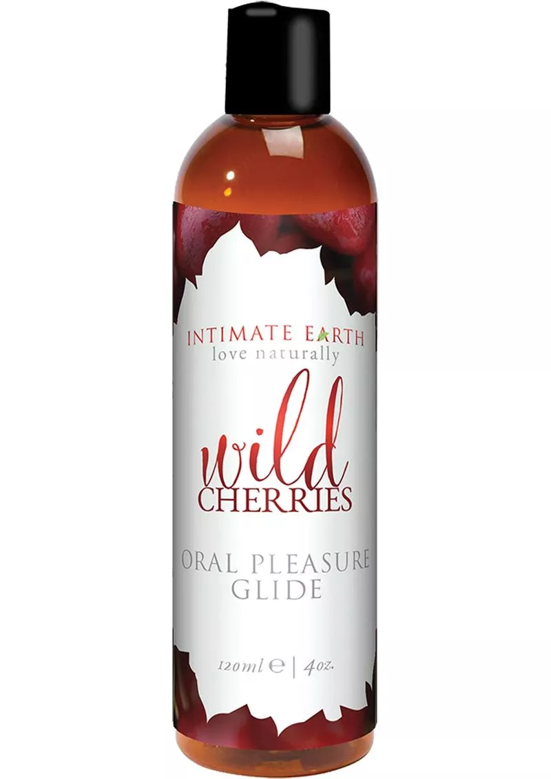 Intimate Earth Oral Pleasure Glide Wild Cherries 4oz - Shop Velvet Box Online