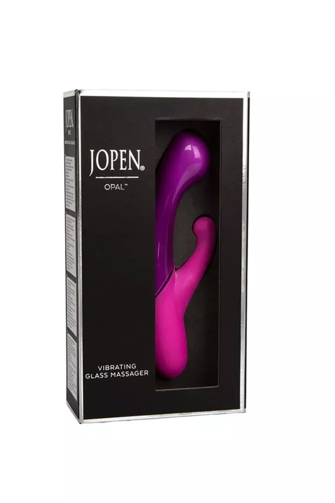 Jopen - Opal - Dual Vibrating Glass Massager - Purple