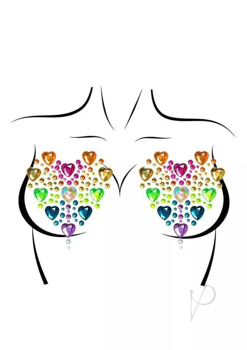 Leg Avenue Prism Nipple Jewels Stickers and Body Glitter