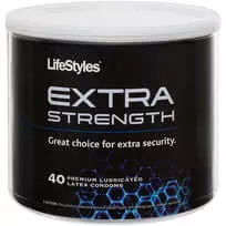 Lifestyles Extra Strength Latex Condoms 40 Pc Bowl