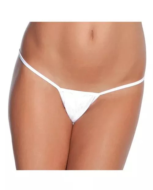 Low Rise Lycra G-string White O-s
