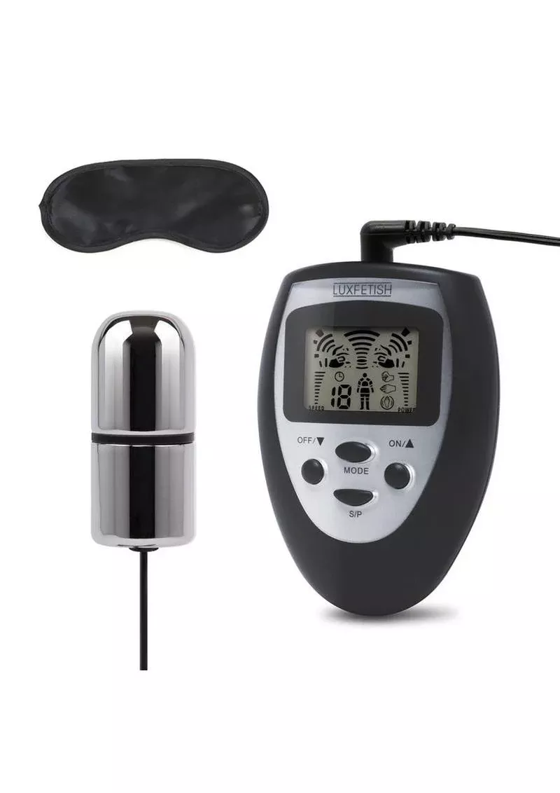 Lux Fetish Electro Sex Shock Bullet with Remote Control