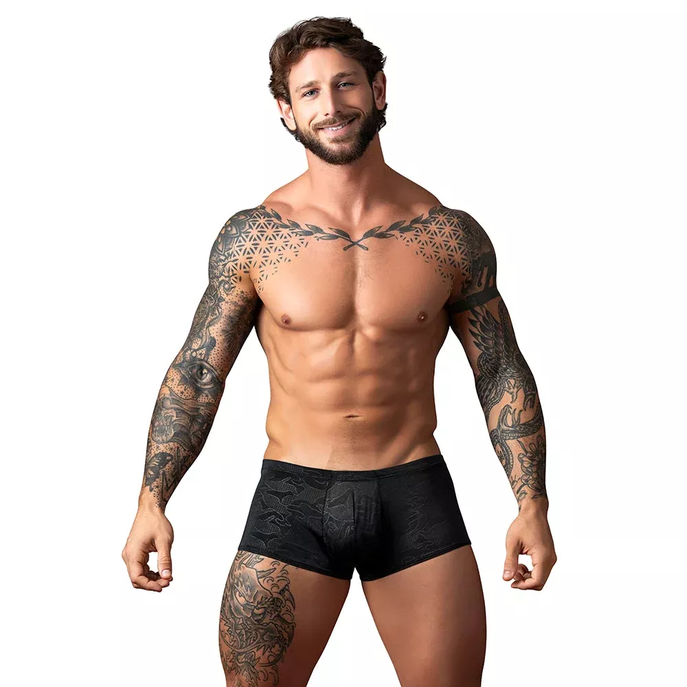 Male Power Kilauea Limited Edition Mini Short Black L | Red Garter