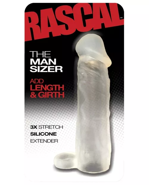 The Man Sizer 3x Stretch Silicone Extender - Clear