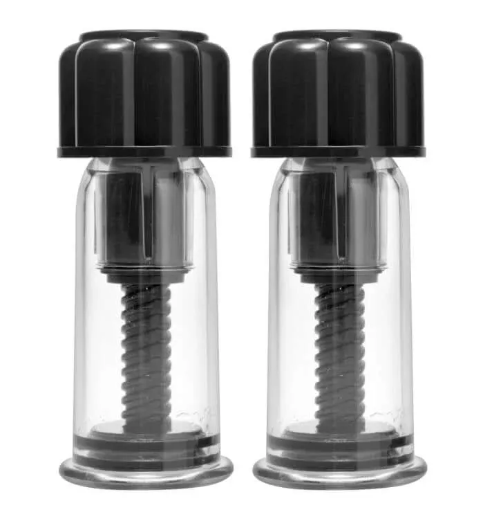 Master Series Black Maxxx Powerful Twist Nipple Suckers