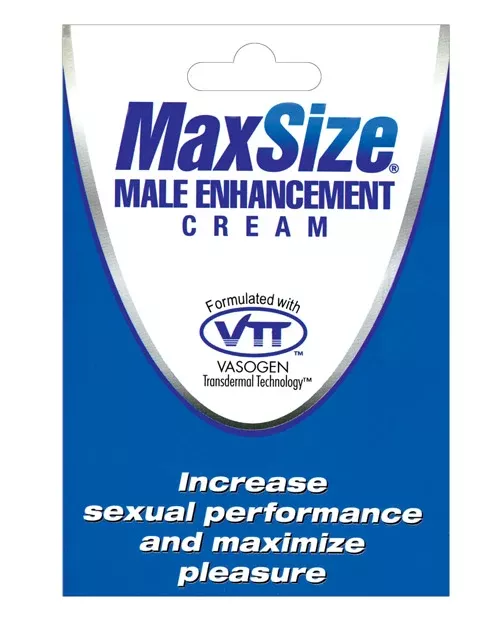 Max Size Male Enhancement Cream – Performance & Blood Flow Support