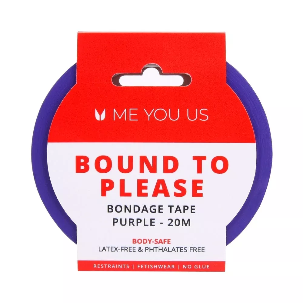 Me You Us Bound To Please Bondage Tape Restraints Purple 20m