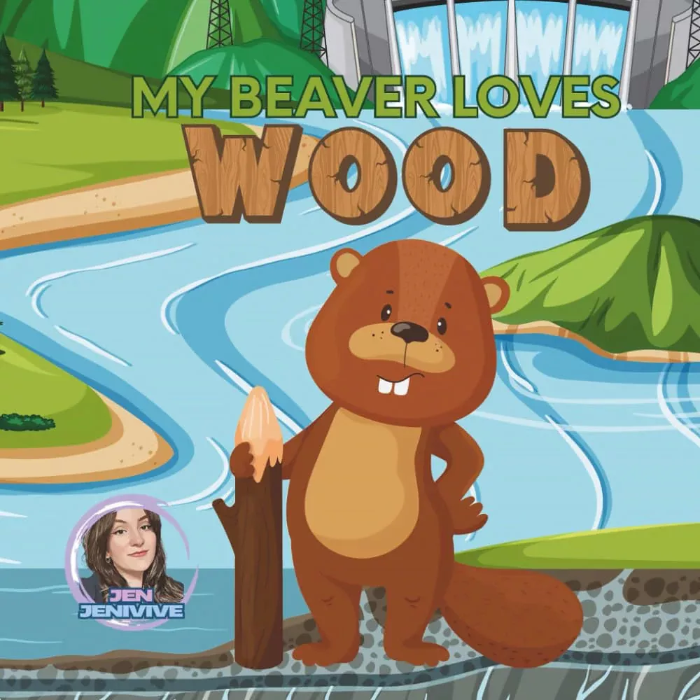 My Beaver Loves Wood Novelty Adult Humor Book by Jen Jenivive | Red Garter
