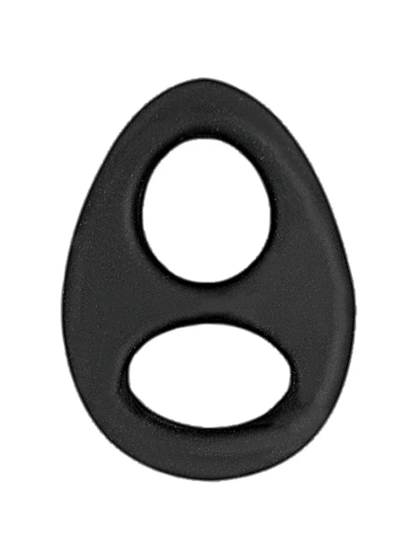 My Cockring Double Ring Silicone Cock and Scrotum Ring