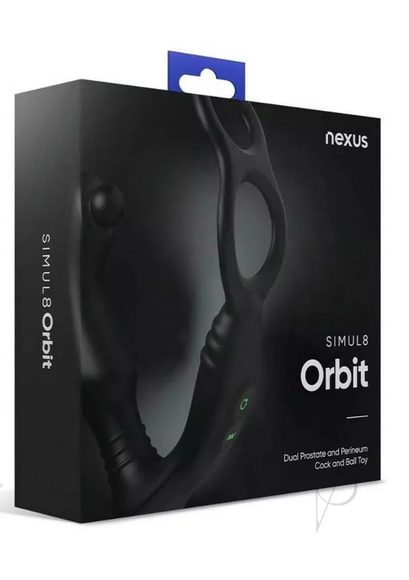 Nexus SIMUL8 Orbit Edition Vibrating Dual Motor Anal Cock and Ball Massager - Black