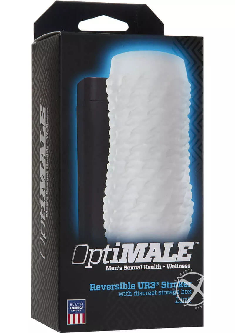 OptiMale Link Reversible Ultraskyn Masturbator - Frost