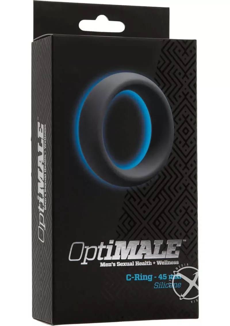 OptiMALE Silicone Cock Ring 45mm - Slate