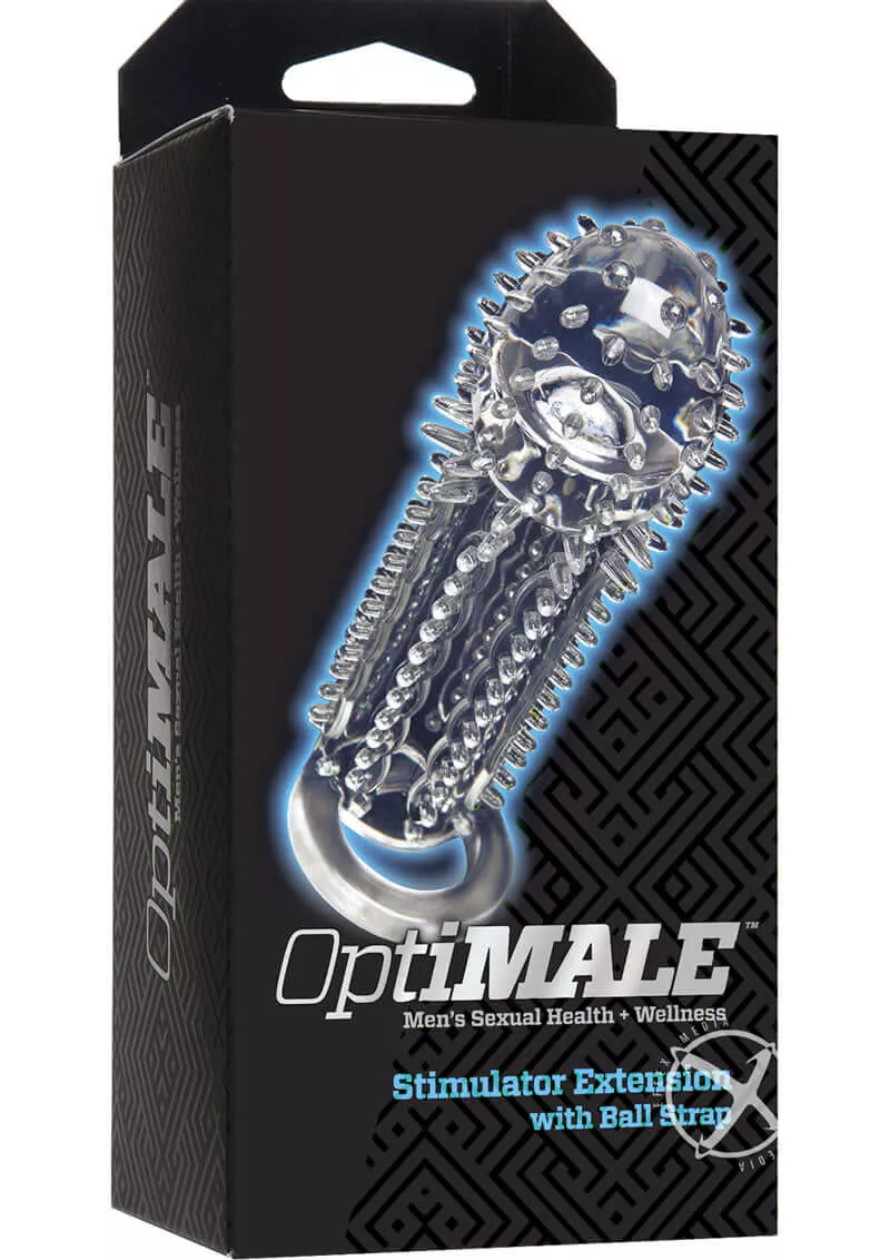 OptiMALE Stimulator Extension Clear - Enhance Pleasure for You and Your Partner