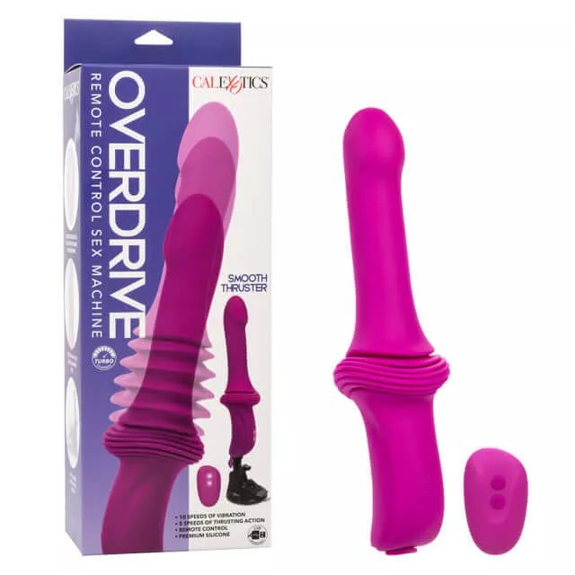 Overdrive Remote Control Sex Machine Smooth Thruster – 10 Vibration Speeds & 5 Thrusting Levels