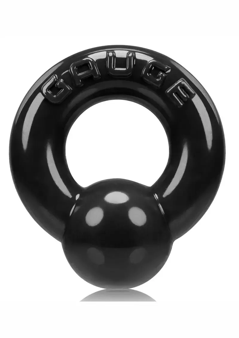 Oxballs Gauge Super Flex Cock Ring - Black from Cherry Pie Online