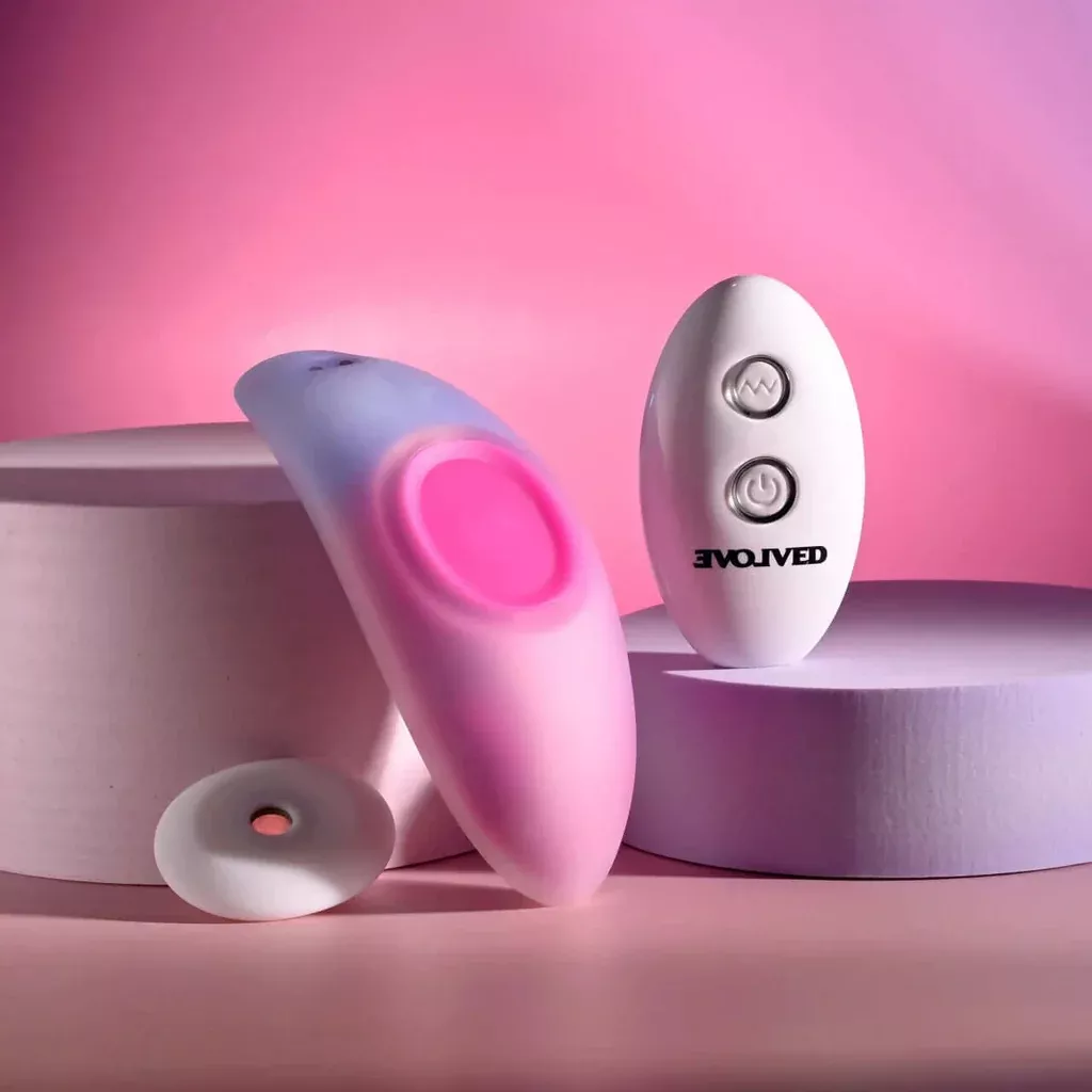 Paradise Rechargeable Silicone Panty Vibe Pink Purple