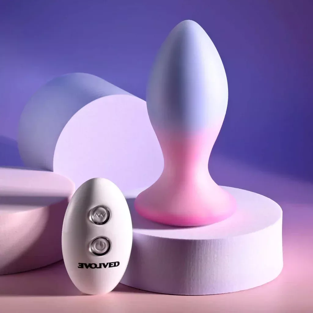 Paradise Rechargeable Silicone Plug Pink Purple