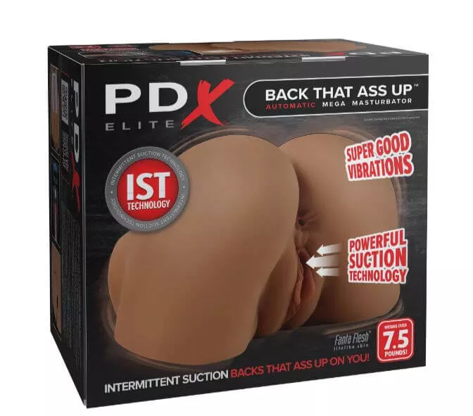 PDX Elite Back That Ass Up Automatic Mega Masturbator - Brown