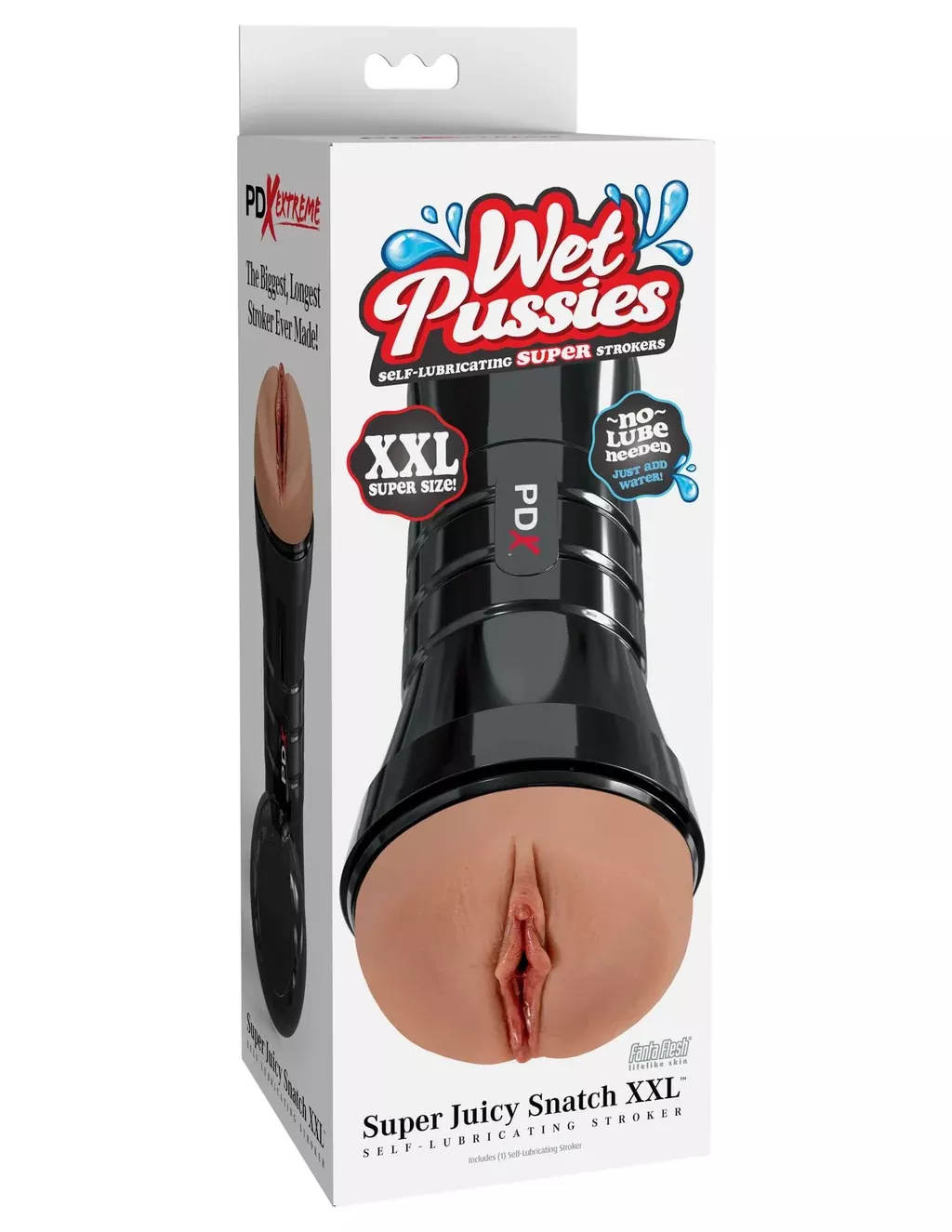 PDX Extreme Wet Pussies XXL Self Lubricating Stroker Caramel