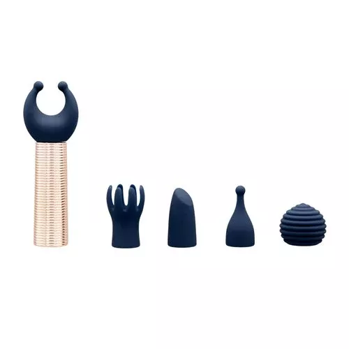 Pillow Talk Secrets Desires Rechargeable Bullet with 5 Interchangeable Silicone Heads
