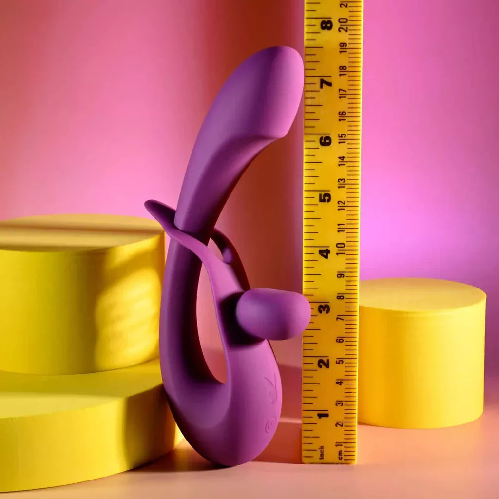 Playboy Cha Cha Slide Rechargeable Silicone Dual Vibrator - Purple