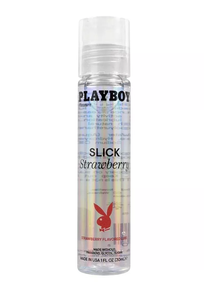 Playboy Slick Strawberry Flavored Water Based Lubricant