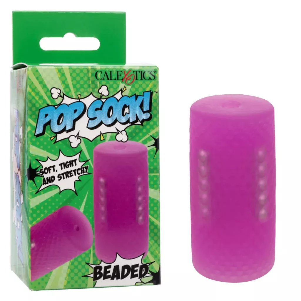 Pop Sock Beaded Stroker - Purple