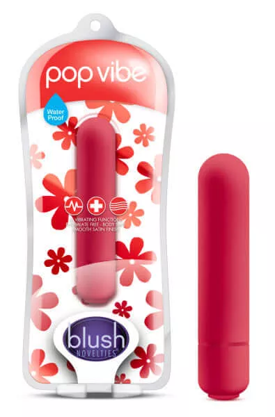 Pop Vibe Cherry Red Bullet Egg Vibrator
