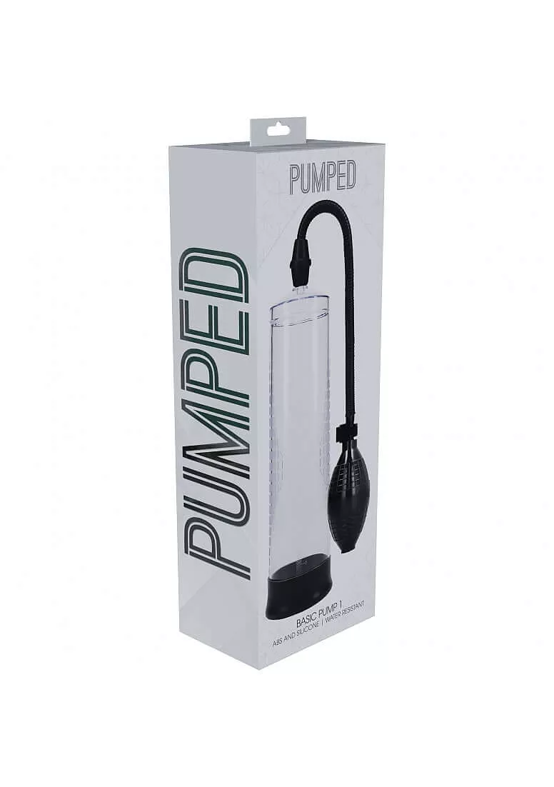 Pumped Basic Pump 1 Water Resistant Silicone Penis Pump - Clear