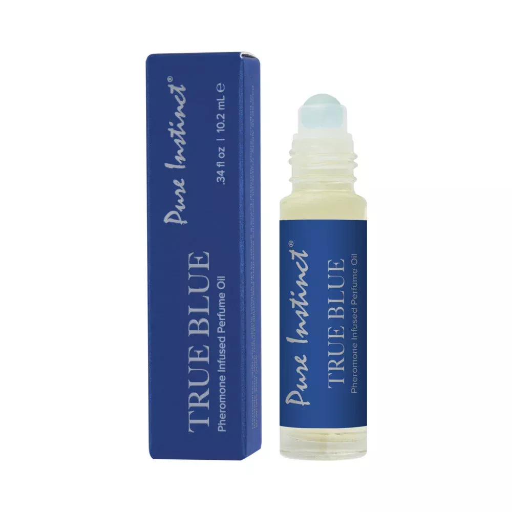 Pure Instinct True Blue Pheromone Perfume Oil | 0.34 oz Roll-On - The Pink Case