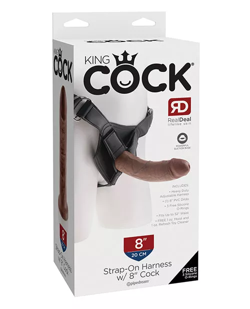 Realistic Strap-On Harness with 7.5" Insertable Length