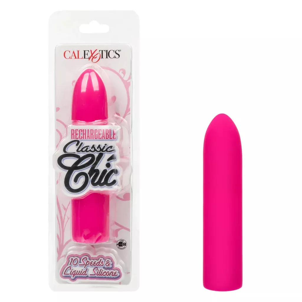 Rechargeable Classic Chic Mini Silicone Vibrator - Pink