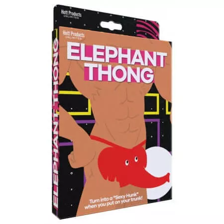 Red Elephant Thong Mens Underwear