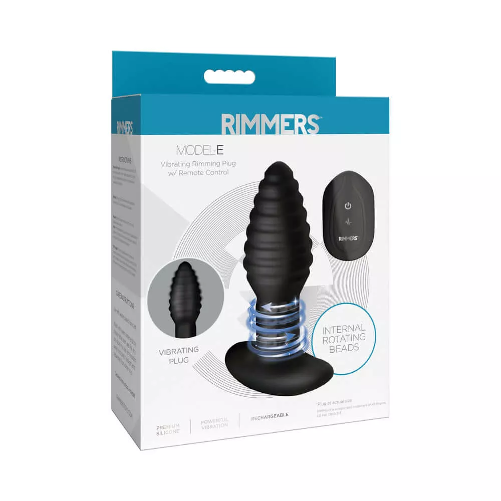 Rimmers Model-E Vibrating Rimming Plug with Remote Control