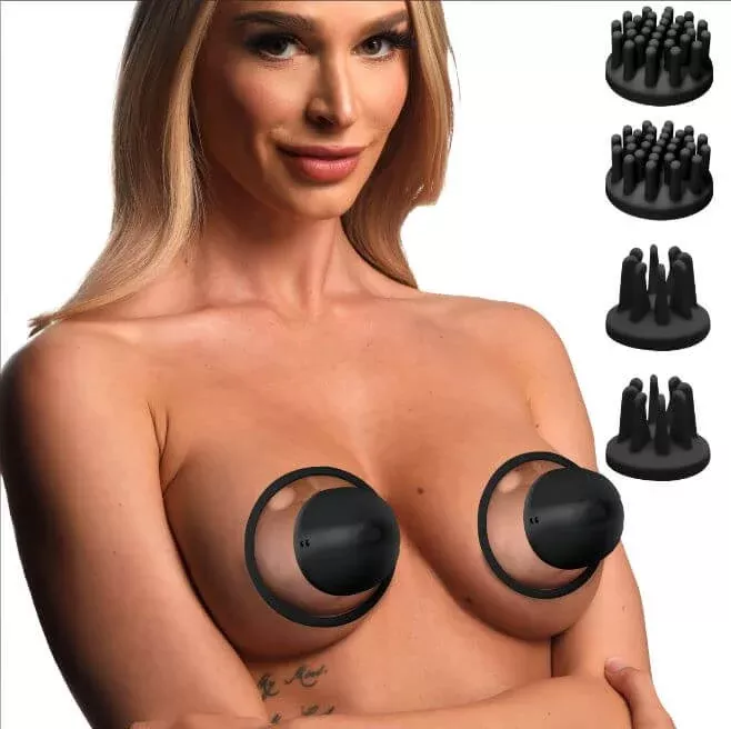 Rotating Nipple Suckers with 4 Attachments