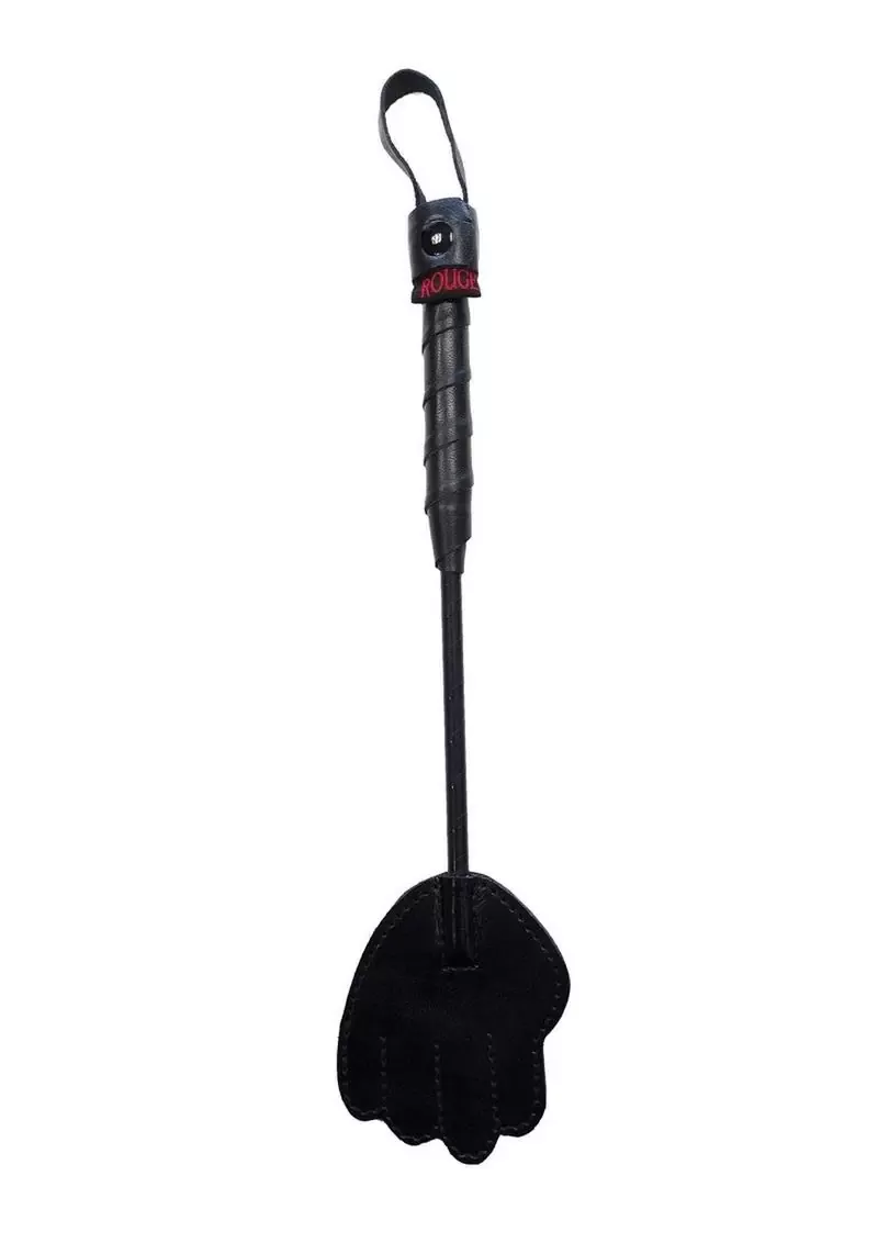 Rouge Mini Leather Hand Riding Crop - Black from Cherry Pie Online